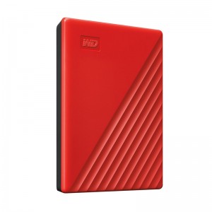 西部数据(WD) 2TB 移动硬盘 USB3.0 My Passport随行版 2.5英寸 红色 机械硬盘 便携 自动备份 兼容Mac WDBYVG0020BRD
