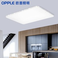 欧普照明（OPPLE）LED吸顶灯 现代简约大气创意长方形灯饰调光灯 月朦胧
