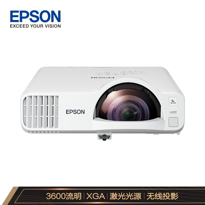 爱普生（EPSON）CB-L200SX 投影仪 投影机 教育 办公（标清 3600流明 激光光源 短焦 内置无线 含安装）