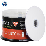 惠普（HP） DVD-R可打印 光盘/刻录盘 空白光盘 16速4.7GB 桶装50片