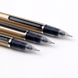 宝克（BAOKE）PC3668 大容量0.5mm针管笔 一次性签字笔巨能写水笔 黑色12支/盒