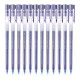 晨光(M&G)文具0.5mm蓝色中性笔 巨能写大容量签字笔 笔杆笔芯一体化水笔 12支/盒AGPY5501
