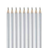 广博(Guangbo)HB铅笔凹凹笔 学生绘画用练字用三角杆铅笔12支装 H05...