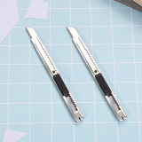 齐心(Comix)壁纸刀/美工刀/裁纸刀 小号9mm 银EB801