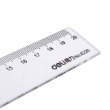 得力(deli)20cm办公通用直尺 测量绘图尺子 办公用品 6220