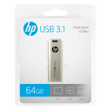 惠普（HP）64G USB3.1 U盘 X796w 香槟金 金属商务可伸缩高速读写优盘