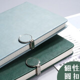 金值 单本蓝色笔记本子 简约磁扣加厚硬皮记录工作商务办公超厚JK0191
