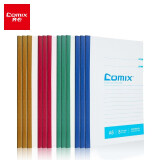 齐心(Comix) A5笔记本子文具办公用品记事本混色装无线装订软抄本40张/12本 C4503