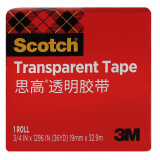 3M 思高 胶带 600高级透明胶带 办公用品 19mm×32.9m 600-CQ33