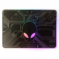 戴尔（DELL） Alienware金属鼠标垫 铝合金树脂鼠标垫 小号桌垫 RBG发光鼠标垫