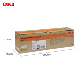 OKI C833dnl 墨粉套装（黑红蓝黄）粉仓碳粉粉盒 打印量约10000页 货号46443112