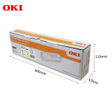 OKI C811/C831黄粉 打印机黄色大容量墨粉 44844525