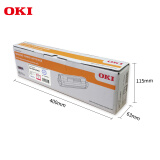 OKI C811/C831 洋红墨粉 打印机洋红色大容量墨粉 44844526