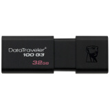 金士顿（Kingston）32GB USB3.0 U盘 DT100G3 黑色 滑...
